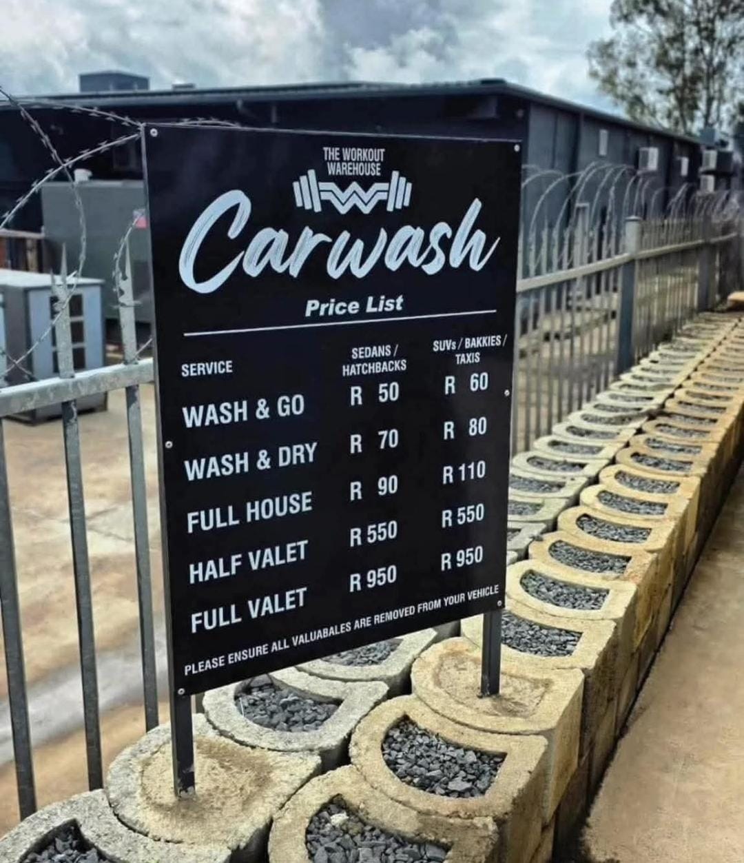 Workout Warehouse Car Wash